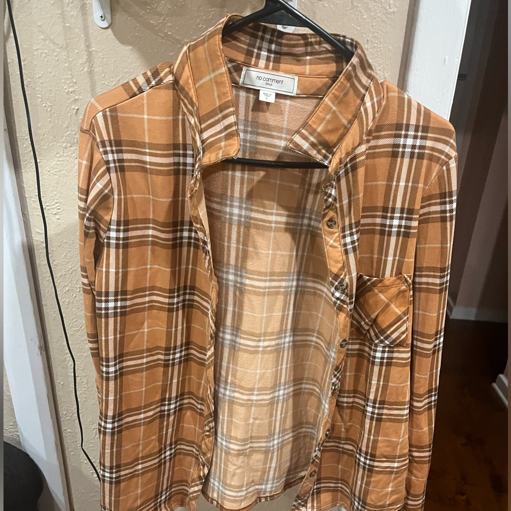 No comment flannel with a super soft and warm clothing!